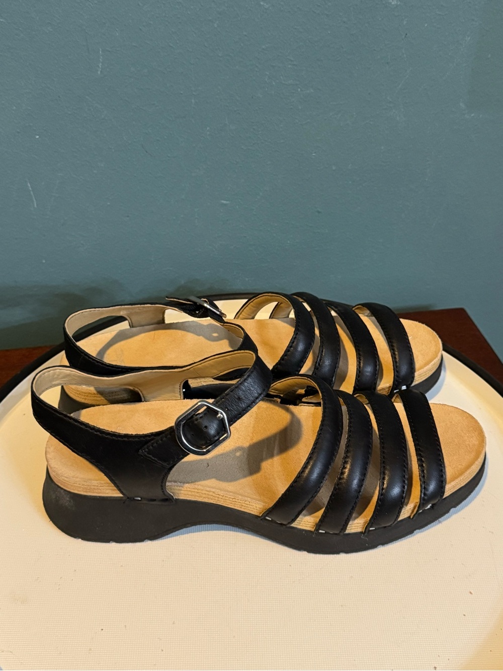 Dansko Roxie Women's Sandal in black - Size 9